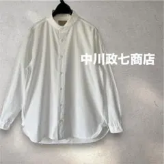 はちみ2様専用　中川政七商店 丸襟ブラウス ちび襟 白 ナチュラル 日本製のサムネイル
