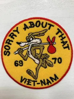 新品　アイロンワッペン ワイリーコヨーテ アメカジ　SAB106