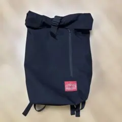 ブラック ロールトップ リュック