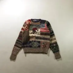 POLO by Ralph Lauren ノルディック柄ニットセーター/TW91