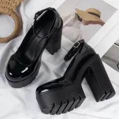 厚底 ハイヒール ブラック 23cmのサムネイル