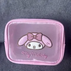 My Melody メッシュポーチ ピンク