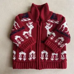 Ralph Lauren ベビー ニットカーディガン 12M 鹿柄 - メルカリ