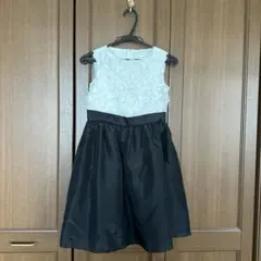 Catherine Cottage 140サイズ ドレス ホワイト/ブラック