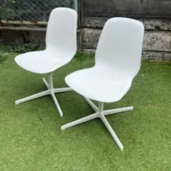 美品2脚！IKEA FRANKLINカウンターチェア 折りたたみ式 ハイチェア
