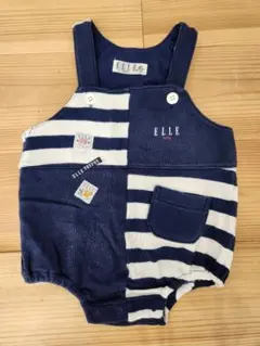 ELLE ストライプロンパース 80サイズのサムネイル