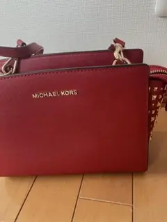 MICHEAL KORS レッド ショルダー バッグ