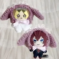 ぬい服　編み物　ボンネット　たれみみ　犬　うさぎ