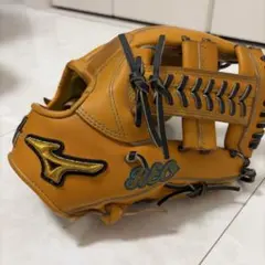 極美品】ミズノプロ 軟式 内野用 ビッグMロゴ期モデル ナチュラル