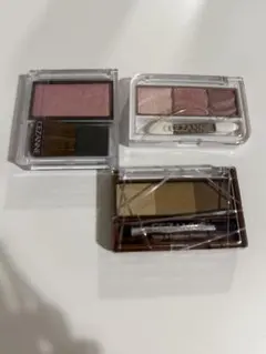 【美品】セザンヌ 人気メイク 3点セット（チーク・アイシャドウ・アイブロウ）