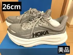HOKA ONE ONE BONDI9 ボンダイ9スニーカー グレー26cm