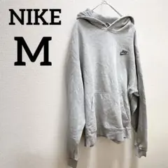 一点もの✨️NIKE【M】ナイキ グレー フード付きパーカー レディース 古着