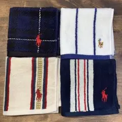 ラルフローレンハンドタオル 4枚セット Jセット