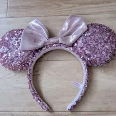 ミニーマウス風スパンコールカチューシャ