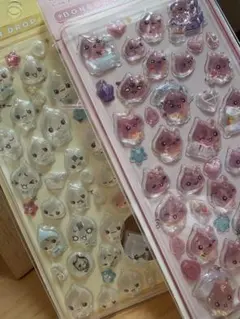 ぷくぷくシール 立体シール ボンボンドロップシールしずくちゃん 2枚セット