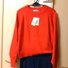 Idnès ニット セーター レッド 未使用品タグ付き Mサイズ