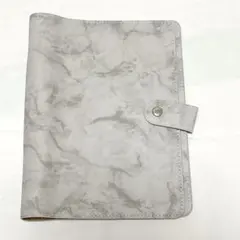 グレー 大理石模様 A5 バインダー 6リング