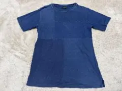CIAO PANIC インディゴ染め パッチワーク Tシャツ Mサイズのサムネイル