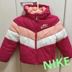 NIKE キッズ 中綿ジャケット フード付き ピンク