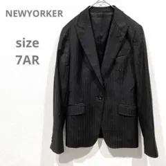 【NEWYORKER】テーラードジャケット　ブラック　スーツ　レディース　S