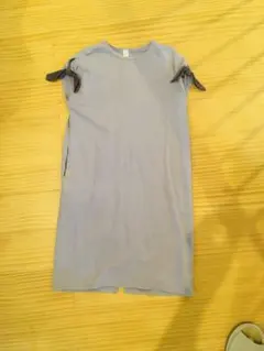 【apres les cours】袖リボン付き薄紫ノースリーブワンピース 130