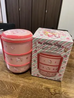 ハローキティ ファンシースナックスイーツ 3段ピクニックランチボックス