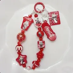 ラブブ♡ビーズストラップ＊携帯ストラップ＊ハンドメイド