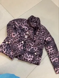 MK マイケルコース　レオパード　ヒョウ柄　ダウンジャケット　コート