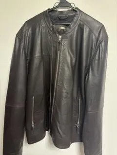 レザージャケット 【タグ付き未使用】プリティグリーン シングルライダース of DUFFER ｜The ジャケット シングルライダース シープスキンレザー 本革 ジャケット・アウター