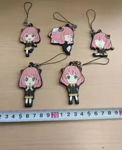 スパイファミリー アーニャ ラバーストラップまとめ売り　5点セット