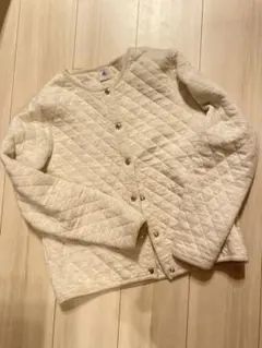 プチバトー✨アイボリー✨キルティングジャケット 12ans/152cm✨150