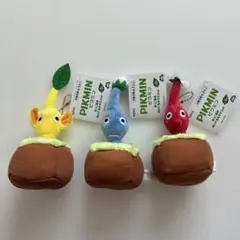 ピクミン 引っこ抜きぬいぐるみマスコット 全3種 コンプリートのサムネイル