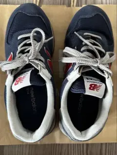 ニューバランス 574 ネイビー スウェード メッシュ