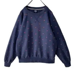 【UMBRO】アンブロ ポルトガル製 スウェットシャツ 総柄 バックロゴ