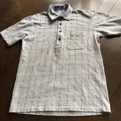 メンズ　Golden Bear ポロシャツ チェック柄 グレー Sサイズのサムネイル