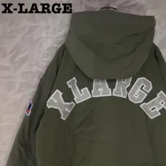 a【くれまぐエア着用】X-LARGE☆美品アーチロゴ ナイロンパフジャケト181