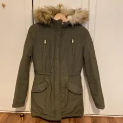 モッズコート　ファーコート　カーキ