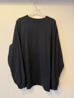 グラフペーパー L/S Oversized Tee ロンT ブラック 黒のサムネイル