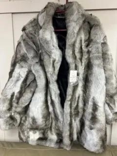 値下げ可能です。Labes ファーコート グレー系