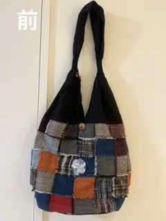 パッチワークトートバッグ エレファントモチーフ