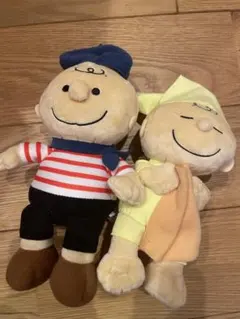 PEANUTS チャーリーブラウン ぬいぐるみ 2種セット