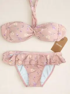 【新品タグ付き】dazzlin（ダズリン）花柄フリルビキニ 水着 ピンク 9M♡のサムネイル