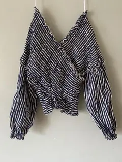 ZARA シャーリングトップス M