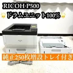 RICOH リコー A4 モノクロ レーザー プリンター P501 トナー付 - メルカリ