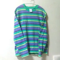 【完売品】 ニコアンド ケイタマルヤマ ロンT ボーダー マルチカラー F