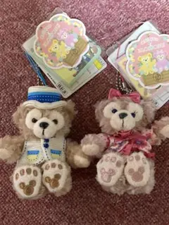 ダッフィー＆シェリーメイ　ぬいぐるみチャームセット