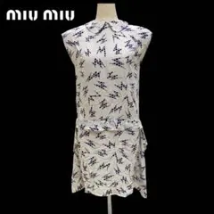 miumiu / ミュウミュウ ひざ丈ノースリーブワンピース ドレス C343のサムネイル