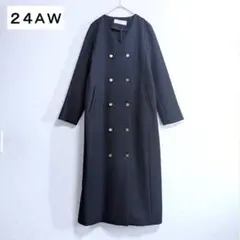 SHIPS any:〈手洗い可能〉ウールライク ダブル ジャケット ワンピース