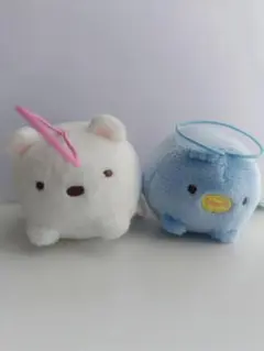 うつぶせひも付きマスコットPart3 しろくま ぺんぎん 2個 すみっコぐらし