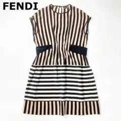 FENDI フェンディ シルクワンピース 40 L バイカラーのサムネイル